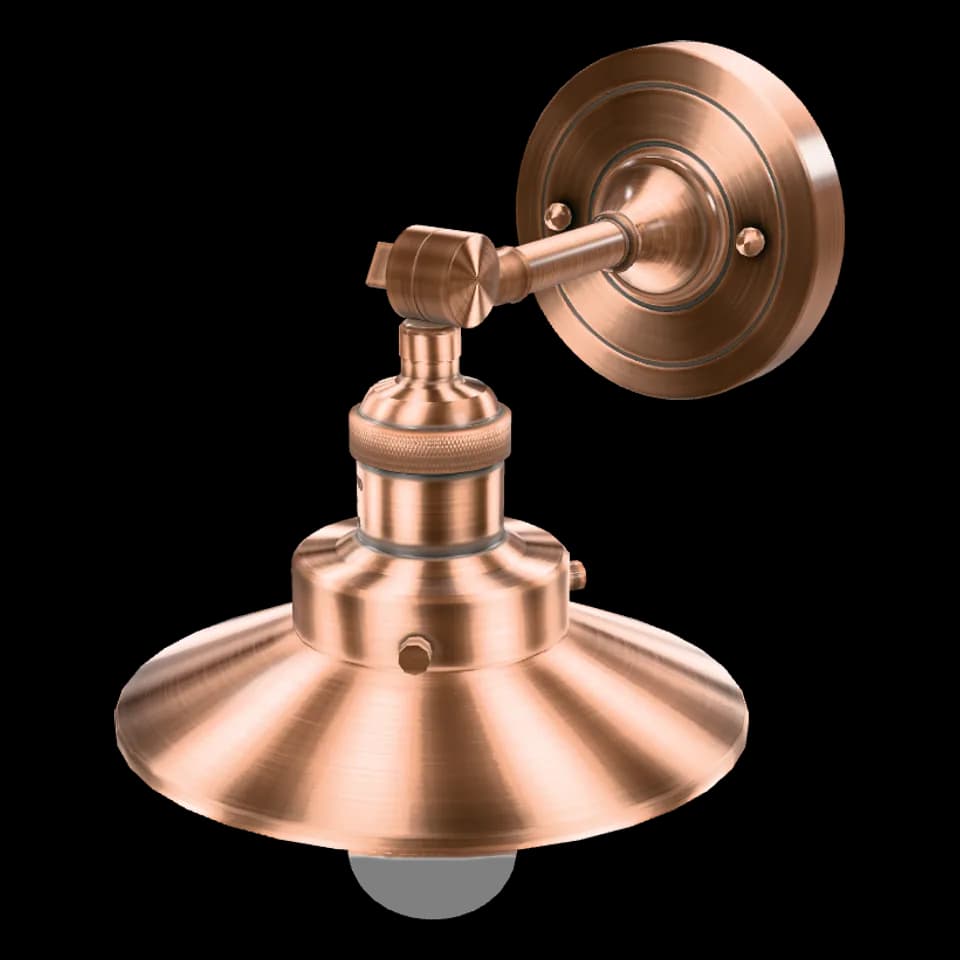 Kettleby Barn Sconce, rendered in 3D